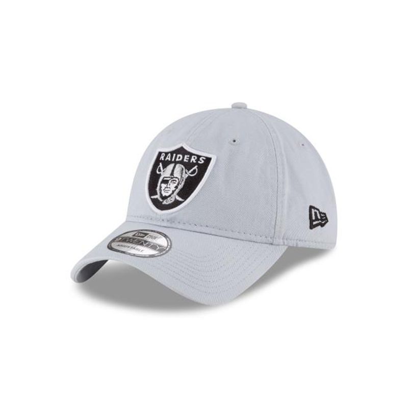 NFL Las Vegas Raiders Core Classic 9Twenty Adjustable (VOM4231) - Grey New Era Caps